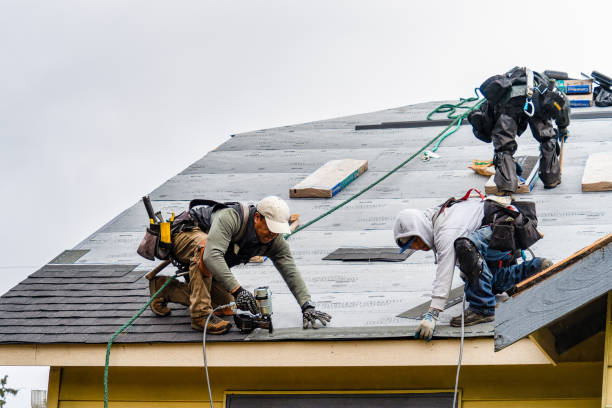 Professional Gutter Installation technician working in Delavan, WI